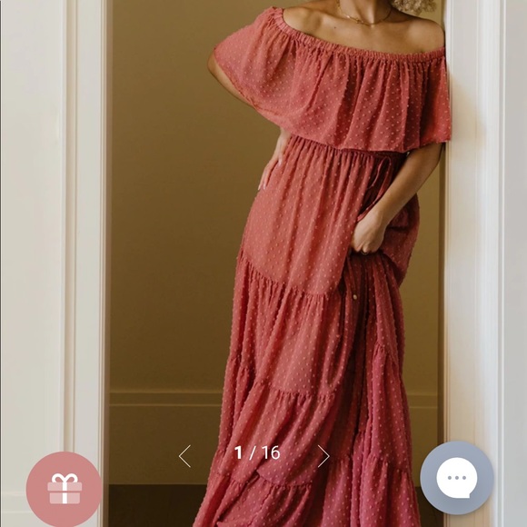 Baltic Born Mauve Swiss Dot Maternity Dress Large - Picture 1 of 12